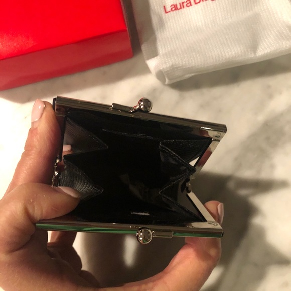 NWT! Laura Biagiatti Genuine Leather Coin Purse - Picture 6 of 9